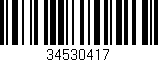Código de barras (EAN, GTIN, SKU, ISBN): '34530417'