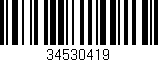 Código de barras (EAN, GTIN, SKU, ISBN): '34530419'