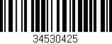 Código de barras (EAN, GTIN, SKU, ISBN): '34530425'