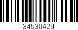 Código de barras (EAN, GTIN, SKU, ISBN): '34530429'