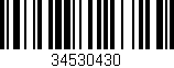 Código de barras (EAN, GTIN, SKU, ISBN): '34530430'