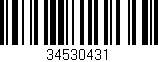 Código de barras (EAN, GTIN, SKU, ISBN): '34530431'