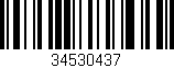 Código de barras (EAN, GTIN, SKU, ISBN): '34530437'