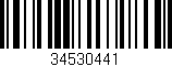 Código de barras (EAN, GTIN, SKU, ISBN): '34530441'