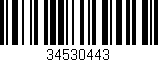 Código de barras (EAN, GTIN, SKU, ISBN): '34530443'