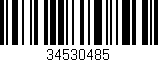 Código de barras (EAN, GTIN, SKU, ISBN): '34530485'