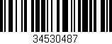 Código de barras (EAN, GTIN, SKU, ISBN): '34530487'