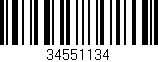 Código de barras (EAN, GTIN, SKU, ISBN): '34551134'