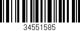 Código de barras (EAN, GTIN, SKU, ISBN): '34551585'