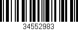 Código de barras (EAN, GTIN, SKU, ISBN): '34552983'