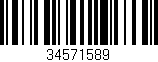Código de barras (EAN, GTIN, SKU, ISBN): '34571589'