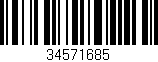 Código de barras (EAN, GTIN, SKU, ISBN): '34571685'