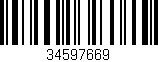 Código de barras (EAN, GTIN, SKU, ISBN): '34597669'