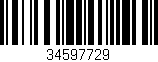 Código de barras (EAN, GTIN, SKU, ISBN): '34597729'