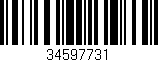 Código de barras (EAN, GTIN, SKU, ISBN): '34597731'