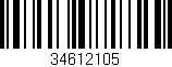 Código de barras (EAN, GTIN, SKU, ISBN): '34612105'