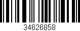 Código de barras (EAN, GTIN, SKU, ISBN): '34626858'