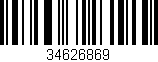 Código de barras (EAN, GTIN, SKU, ISBN): '34626869'