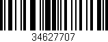 Código de barras (EAN, GTIN, SKU, ISBN): '34627707'