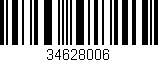 Código de barras (EAN, GTIN, SKU, ISBN): '34628006'