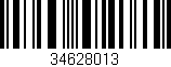 Código de barras (EAN, GTIN, SKU, ISBN): '34628013'