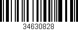 Código de barras (EAN, GTIN, SKU, ISBN): '34630828'