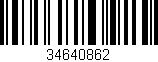 Código de barras (EAN, GTIN, SKU, ISBN): '34640862'