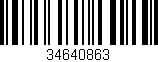 Código de barras (EAN, GTIN, SKU, ISBN): '34640863'