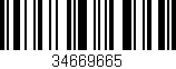 Código de barras (EAN, GTIN, SKU, ISBN): '34669665'