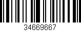 Código de barras (EAN, GTIN, SKU, ISBN): '34669667'