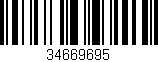Código de barras (EAN, GTIN, SKU, ISBN): '34669695'