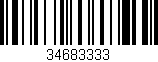 Código de barras (EAN, GTIN, SKU, ISBN): '34683333'
