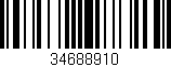 Código de barras (EAN, GTIN, SKU, ISBN): '34688910'