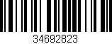 Código de barras (EAN, GTIN, SKU, ISBN): '34692823'