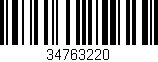 Código de barras (EAN, GTIN, SKU, ISBN): '34763220'