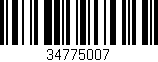 Código de barras (EAN, GTIN, SKU, ISBN): '34775007'