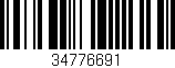 Código de barras (EAN, GTIN, SKU, ISBN): '34776691'