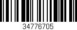 Código de barras (EAN, GTIN, SKU, ISBN): '34776705'