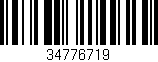 Código de barras (EAN, GTIN, SKU, ISBN): '34776719'