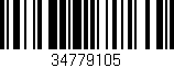 Código de barras (EAN, GTIN, SKU, ISBN): '34779105'