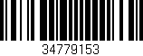 Código de barras (EAN, GTIN, SKU, ISBN): '34779153'