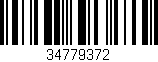 Código de barras (EAN, GTIN, SKU, ISBN): '34779372'
