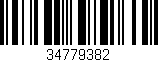 Código de barras (EAN, GTIN, SKU, ISBN): '34779382'