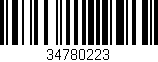 Código de barras (EAN, GTIN, SKU, ISBN): '34780223'