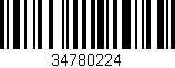 Código de barras (EAN, GTIN, SKU, ISBN): '34780224'