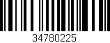 Código de barras (EAN, GTIN, SKU, ISBN): '34780225'