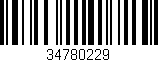 Código de barras (EAN, GTIN, SKU, ISBN): '34780229'