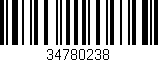 Código de barras (EAN, GTIN, SKU, ISBN): '34780238'