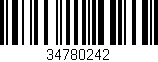 Código de barras (EAN, GTIN, SKU, ISBN): '34780242'