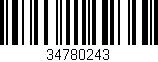 Código de barras (EAN, GTIN, SKU, ISBN): '34780243'